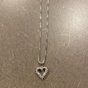 Diamond heart necklace